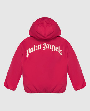 Palm Angels Детская розовая куртка с нашивкой логотипа F6PAJGPF010
