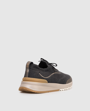 Brunello Cucinelli Сірі кросівки MZUAUFO340