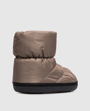 Maison Margiela MM6 Дитячі коричневі стьобані чоботи 839493639