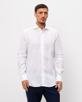 Pini Parma Сорочка білого кольору з льону SHICLIBCO