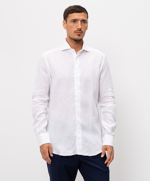 Pini Parma Сорочка білого кольору з льону SHICLIBCO зображення 3