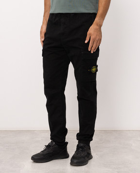 Stone Island Чорні джогери з патчем логотипа L2S153100033S00L1