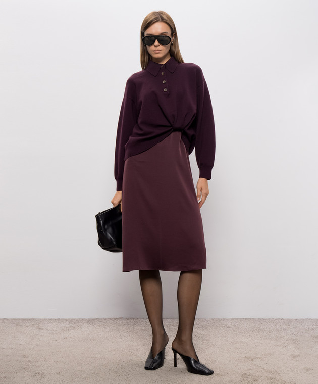 3.1 Phillip Lim Фиолетовое платье-поло F26170649UMC изображение 2
