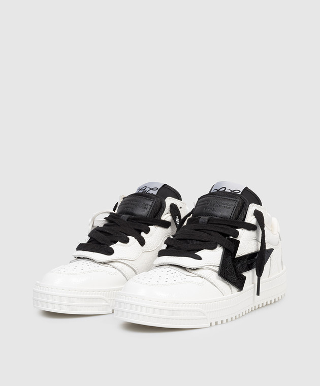 Off-White Белые кожаные кроссовки 3.0 Floating Arrow OWIA28MS26LEA001 изображение 2