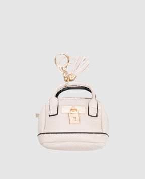 Gianni Notaro Бежевий брелок у вигляді сумки 8824CHARME