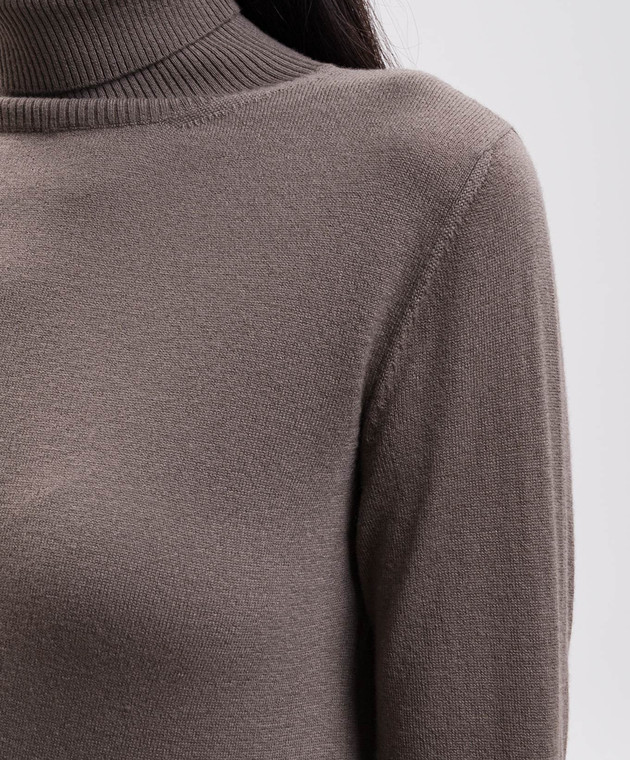 Kiton Коричневий гольф з кашеміру D62746078800 зображення 5