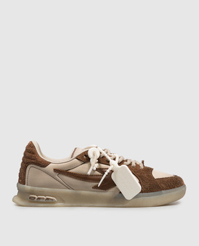 Off-White Коричневі комбіновані кросівки End Of Play OF06005210