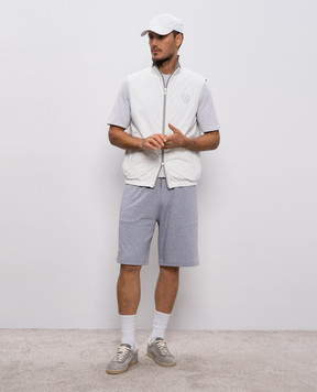 Brunello Cucinelli Двухсторонний жилет с вышивкой эмблемы MM49A7460F