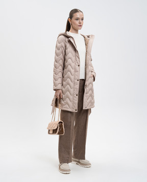 Woolrich Бежева пухова куртка Heritage CFWWOU2039FRUT2635