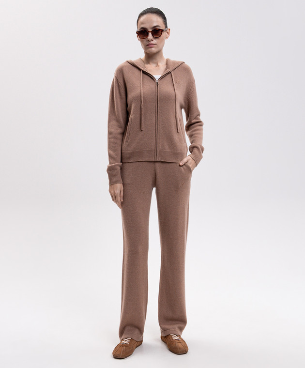 Sporty & Rich Бежевые брюки из кашемира и шерсти PA02783327BE02 изображение 2