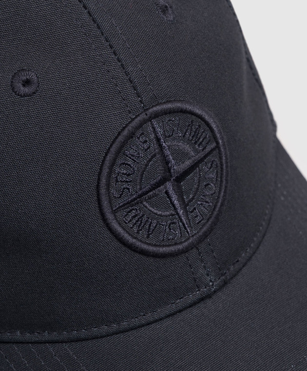 Stone Island Синяя кепка с вышивкой L2S159100013S0248 изображение 4