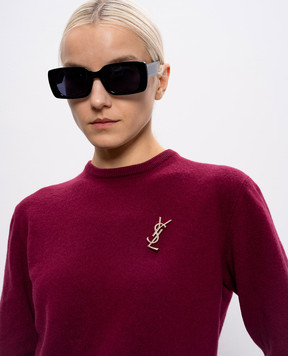 Saint Laurent Золотая брошь CASSANDRE 804317Y1500