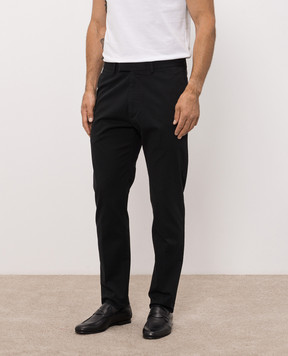 Tom Ford Черные брюки с нашивкой логотипа SHL042FMC221