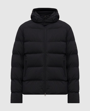 Stefano Ricci Черный пуховик с нашивкой эмблемы M6J5S00020PA003R