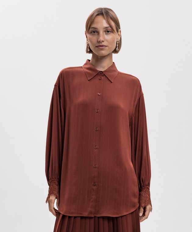Twinset Теракотова сорочка 262TP2125 зображення 3