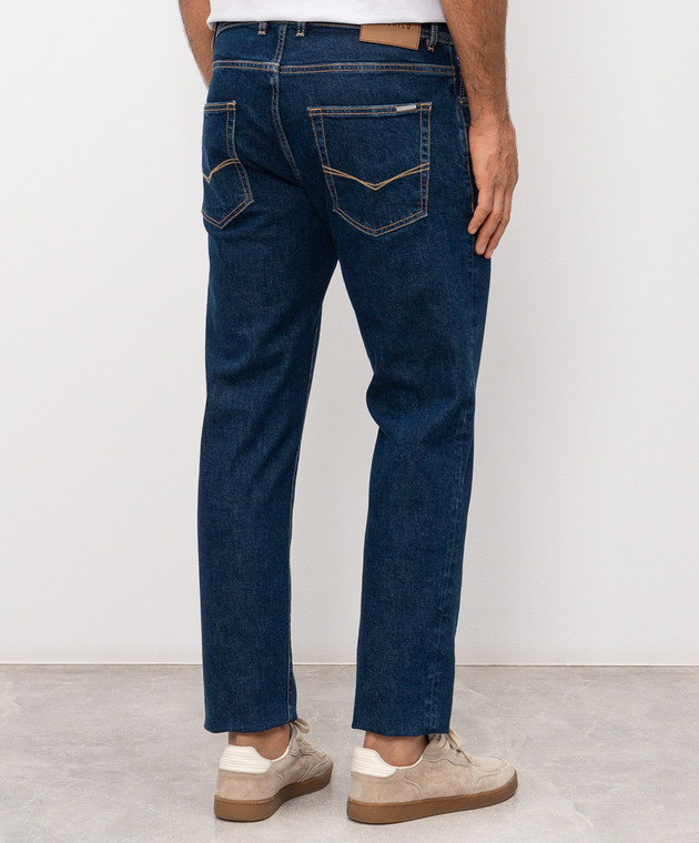 Peserico Синие джинсы с логотип патч R54718L85Q04291 изображение 4