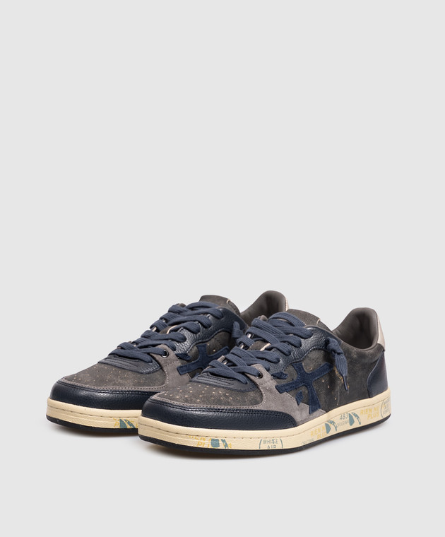 Premiata Серые кожаные кроссовки BSKTCLAY BSKTCLAY8444 изображение 2