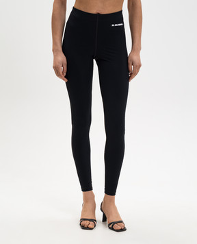 Jil Sander Чорні легінси з логотипом J40KA0270J20031
