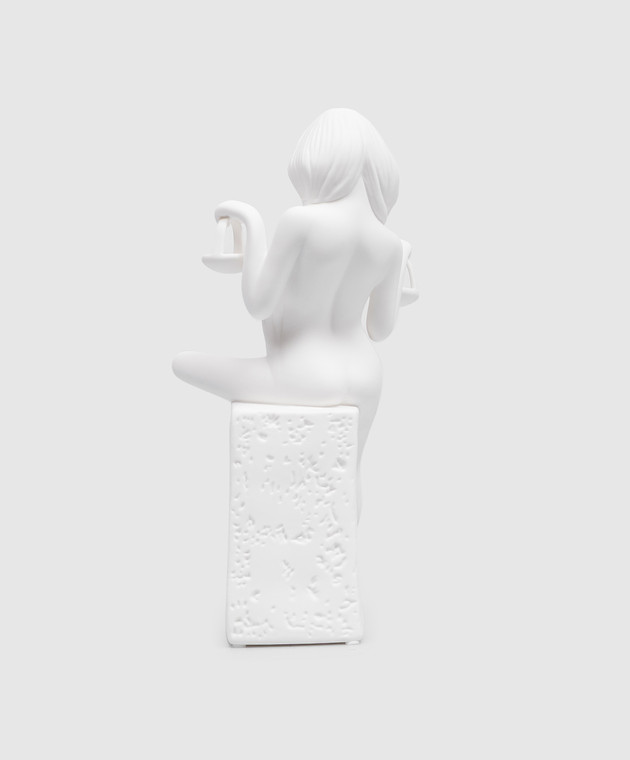 Palais Royal Декоративна біла порцелянова статуетка Zodiac Libra woman 4510 зображення 2