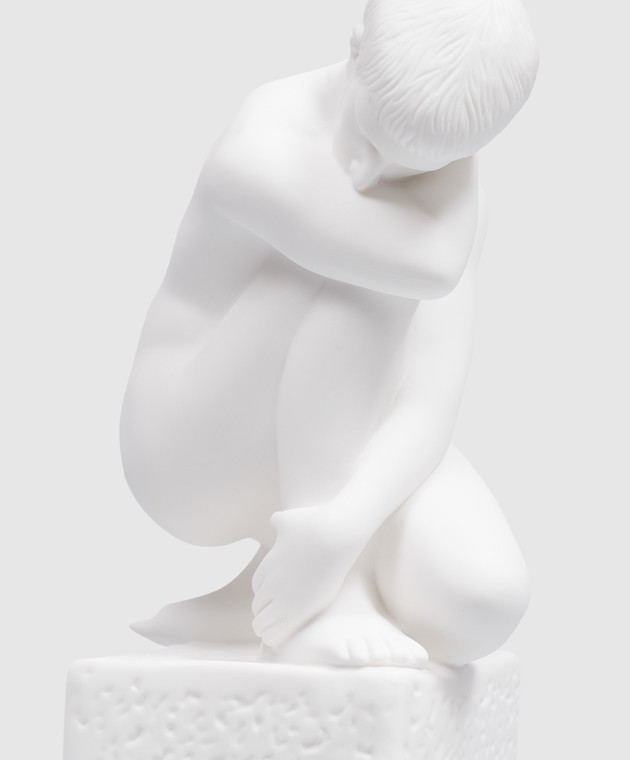 Palais Royal Декоративна біла порцелянова статуетка Zodiac Virgo man 4521 зображення 3