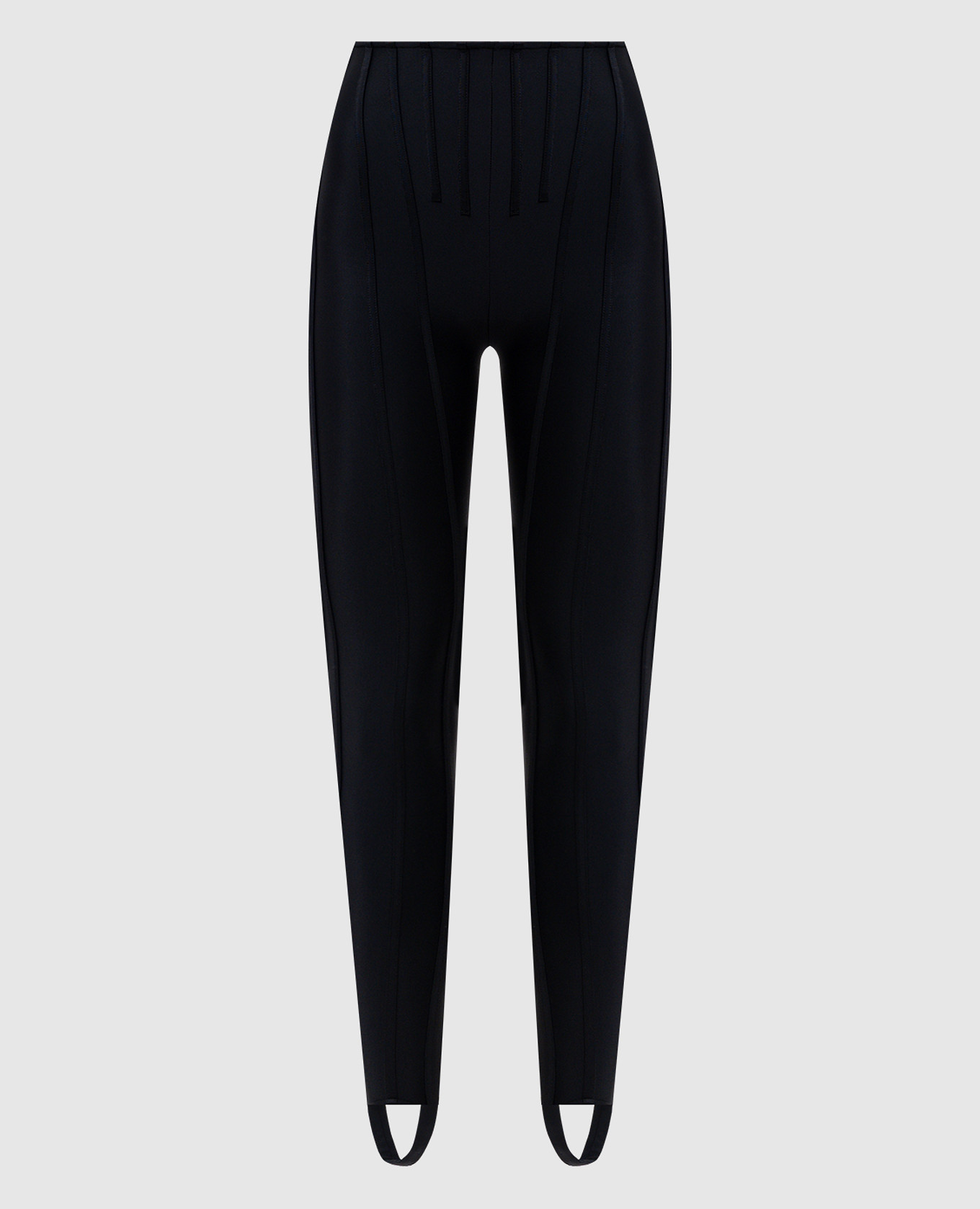 

Черные леггинсы со штрипками, Черный, Леггинсы