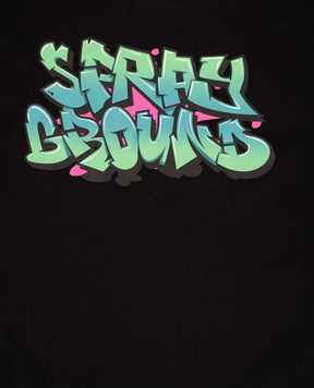 Sprayground Дитяча чорна футболка Catch Bear SPY1396BLK