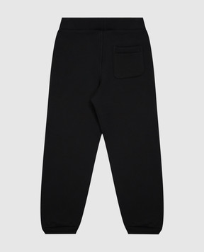 Ami Paris Детские черные спортивные штаны KTR928JE0269