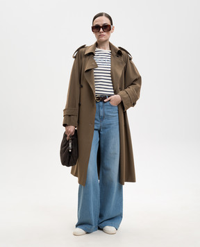 Max Mara Weekend Футболка кольору айворі BORA в смужку WKDBORA