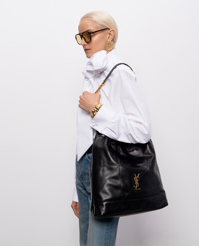 Saint Laurent Черная кожаная сумка JAMIE 828350AAB32