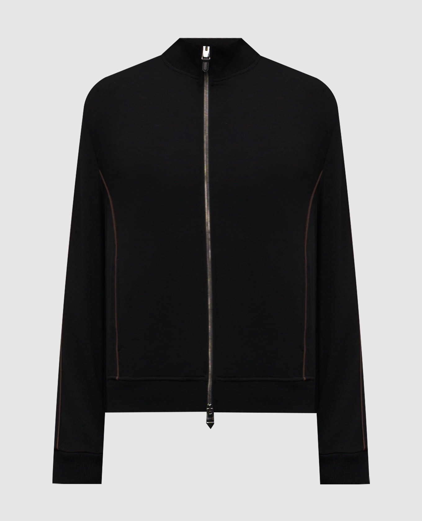 

Черная спортивная куртка из шерсти, Черный, Спортивные куртки