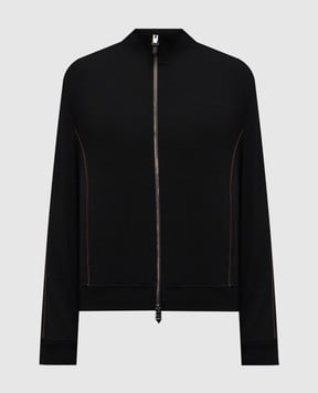 Canali Черная спортивная куртка из шерсти MJ02339T0912