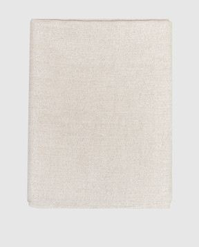 Brunello Cucinelli Сірий палантин з кашеміром та шовком з люрексом MSCDAR097