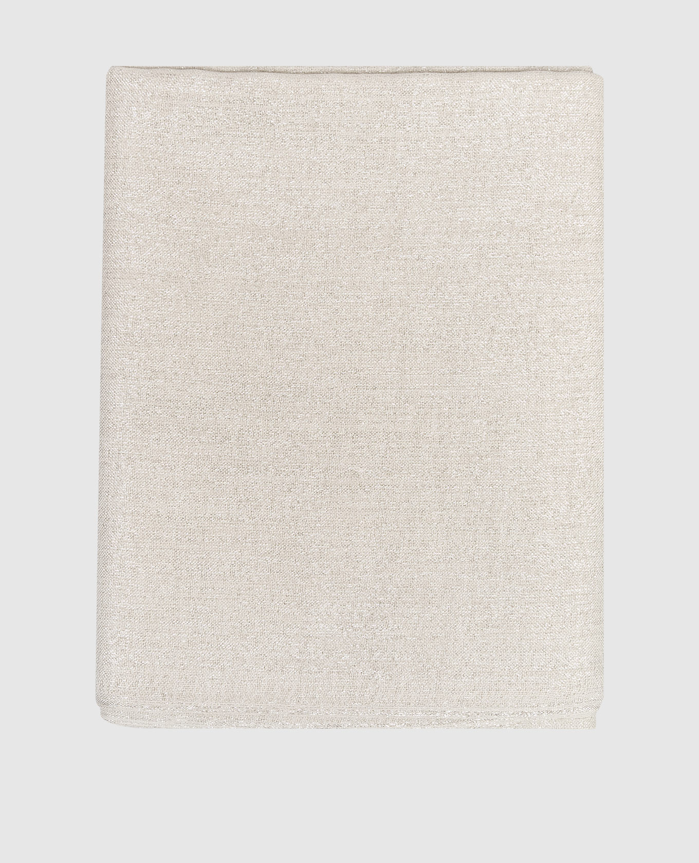 Серый палантин с кашемиром и шелком с люрексом