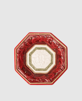 Fitz&Floyd Керамічна червона тарілка для закусок 24013