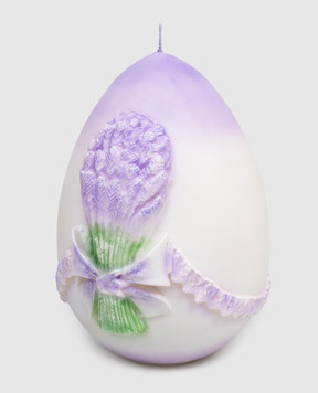 Cereria Introna Фіолетова свічка у формі яйця з лавандою 1771