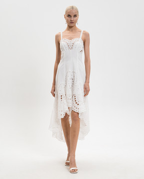 Charo Ruiz Біла асиметрична сукня Caspian 263612