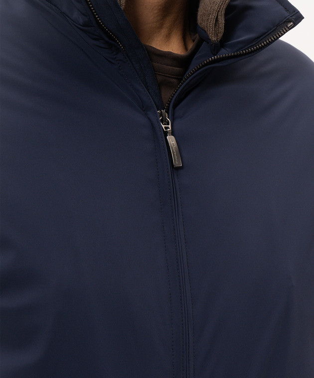 Doriani Cashmere Синяя куртка A428COLMST326T изображение 5
