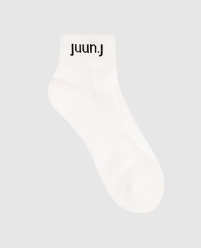 Juun.j Белые носки с узором логотипа JC63KTP521
