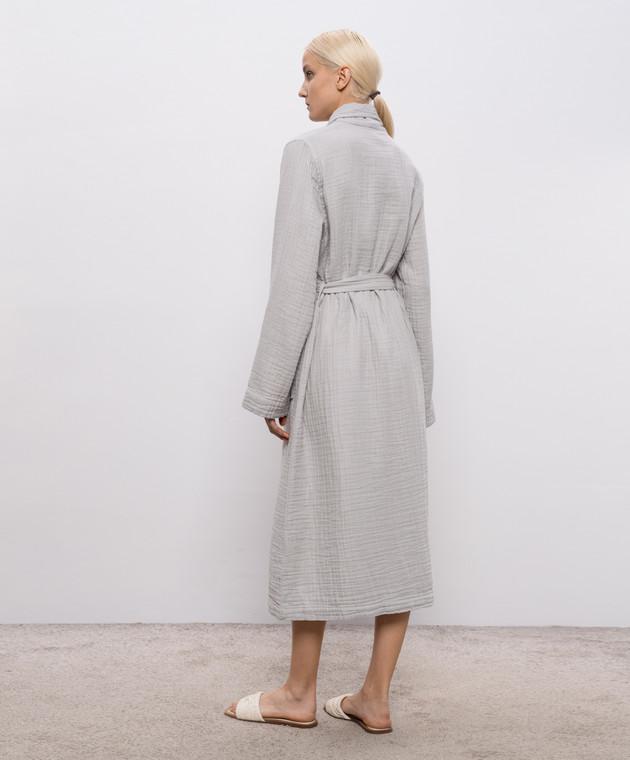 L'Appartement Серый халат Plush PLUSHAIRPLYBATHROBE изображение 4