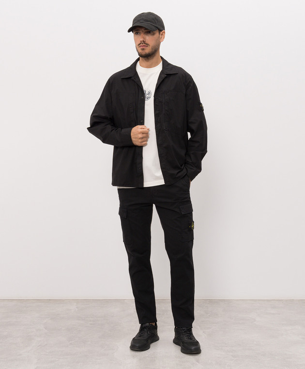 Stone Island Черный карго с логотип патч L2S153100032S0A10 изображение 2