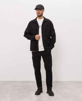 Stone Island Черный карго с логотип патч L2S153100032S0A10