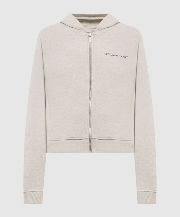 Off-White Бежевая меланжевая спортивная куртка 2FE00510T