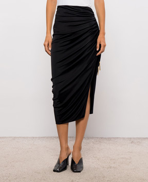 Balmain Черная юбка с драпировкой SK0000000038