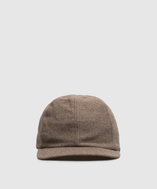 Doriani Cashmere Коричнева кепка з вовни 191T125T125