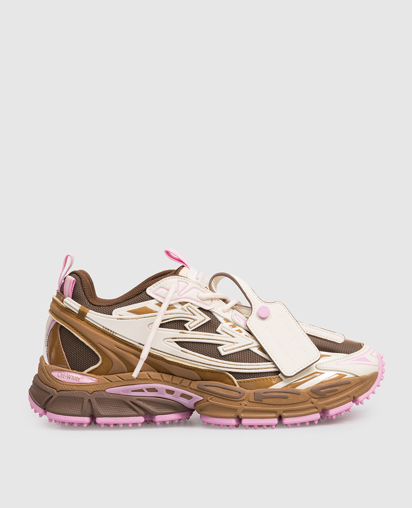 

Коричневые комбинированные кроссовки Be Right Back с логотипом, Коричневый, Кроссовки