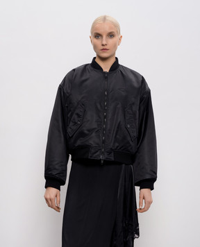 Balenciaga Черный утепленный бомбер 857679TMO13