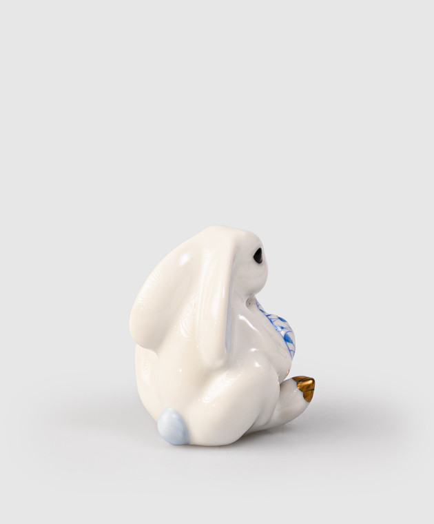 Herend Белая фарфоровая статуэтка Bunny with Heart 05575000VHBX1 изображение 2