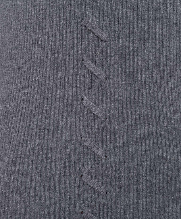 Twinset Серый джемпер с эффектом наложения слоев 262AP3251 изображение 5