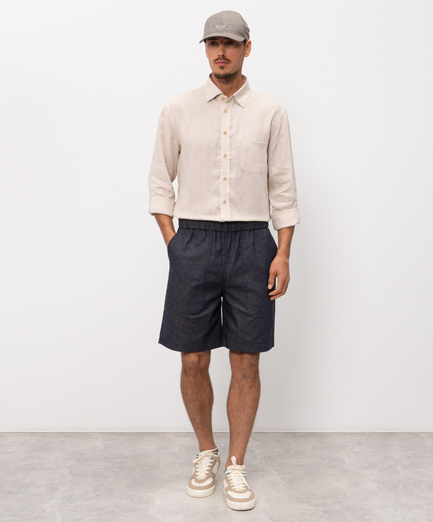 Sease Бежева сорочка з коноплі SI030TN359 зображення 2