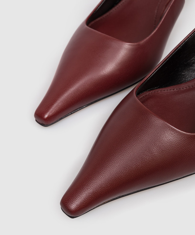 Aeyde Бордовые кожаные слингбеки Catrina PUGRGP35KT14SS25955007 изображение 5